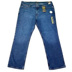 Lee Jeans Men's 42x30 Blue Denim Regular Fit Bootcut‎ Comfort Stretch